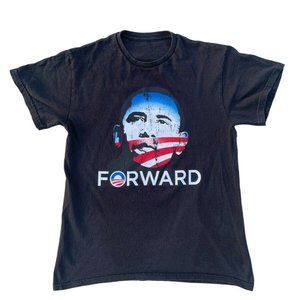 Barack Obama FORWARD Crewneck Graphic T-Shirt 